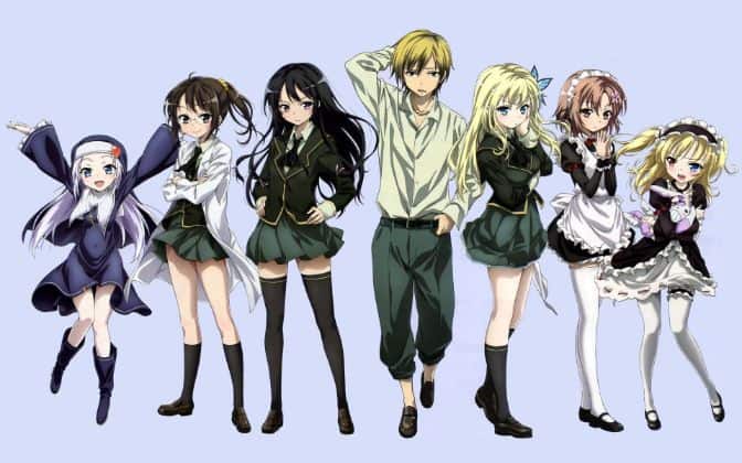 16+ Horny Anime Shows That Will Get You BONKED 31 Haganai characters cast anime