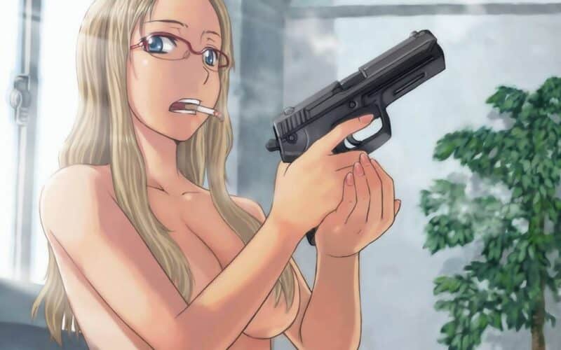 32+ Romance Hentai Shows That Will Keep You HOOKED 35 blonde hair anime girl boobs gun wallpaper