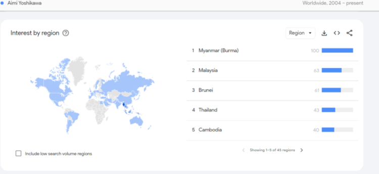 The Top 15 Japanese Porn Stars Of All Time (According To Reddit) NSFW 58 Aimi Yoshikawa google trends data countries