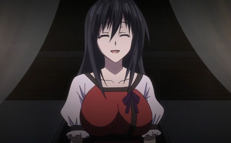 20+ Of The Best Ecchi Anime Characters Of ALL Time! 43 Akeno High School DxD smiling