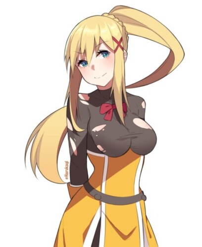The Best NSFW Anime Characters With Juicy Bits 36 Darkness Lalatina Konosuba blondie