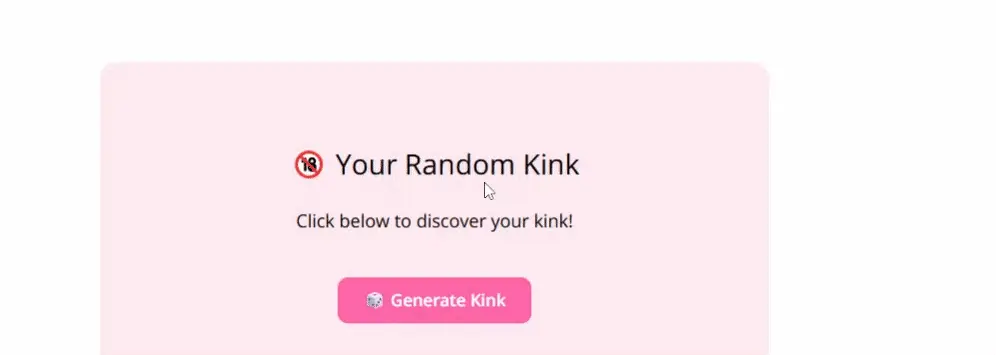 This Kink Generator Is More Honest Than My Ex! 26 kink generator