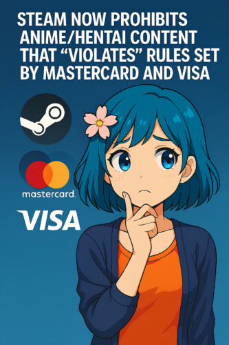 Steam Updates Policy To CENSOR Anime/Hentai Games That Violate Visa & Mastercard Rules 26 steam prohibits games under new payment processor policies like visa and mastercard